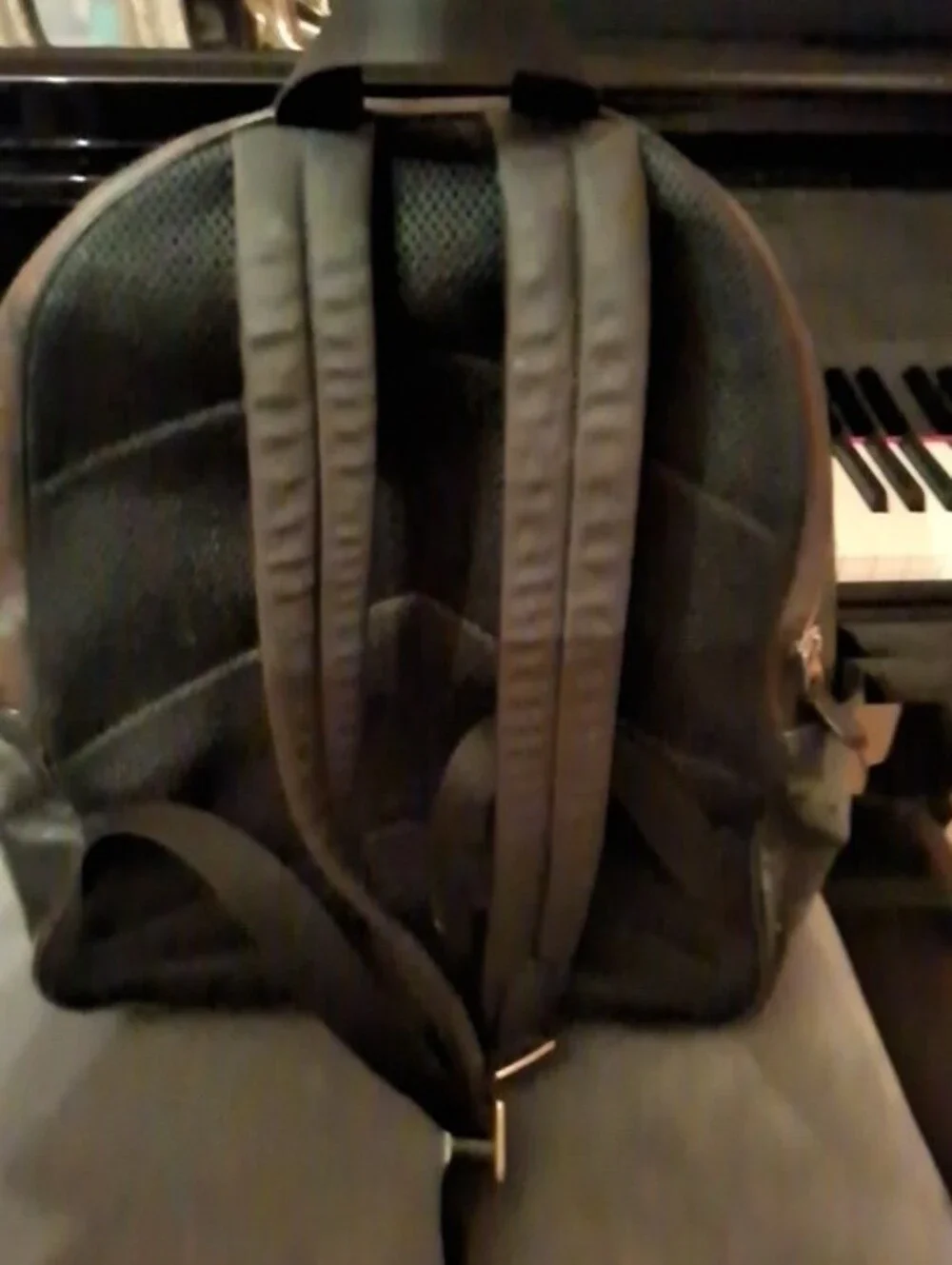 Coach Signature Canvas Backpack in Brown and Black